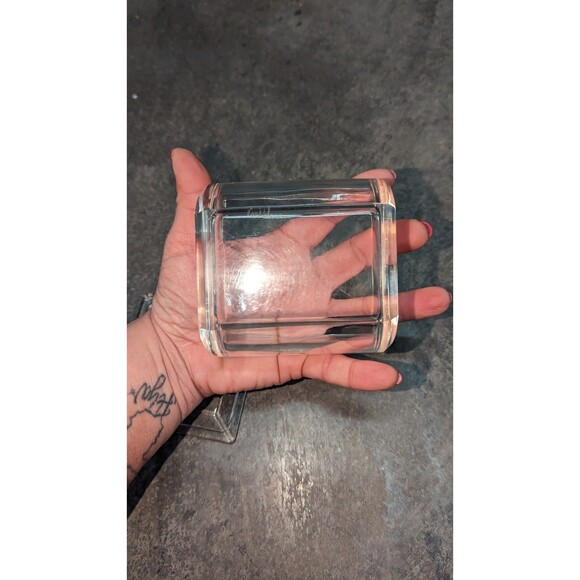 Val St Lambert Signed Cut Crystal Squirrel Accessory Giftware Trinket Box & Lid - Picture 7 of 8